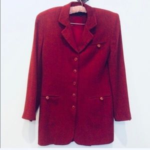 BOGO Francess Rita cranberry blazer n skirt